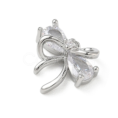 Brass Micro Pave Cubic Zirconia Charms KK-A300-01P-06-1