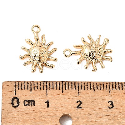 Brass Micro Pave Cubic Zirconia Pendants KK-K351-62G-1
