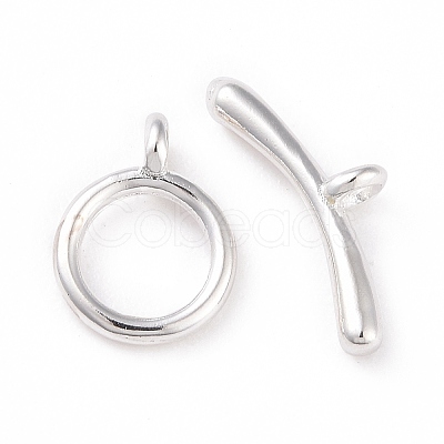 Eco-friendly Brass Toggle Clasps X-KK-D082-12S-1