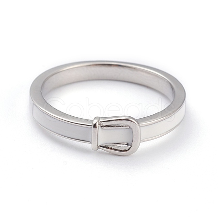 Brass Enamel Finger Rings RJEW-J074-04P-A-1
