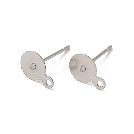 Tarnish Resistant 304 Stainless Steel Stud Earring Findings STAS-E025-1-1
