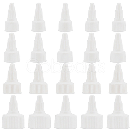 48pcs 4 style Plastic Twist Bottle Cap FIND-BC0004-01-1