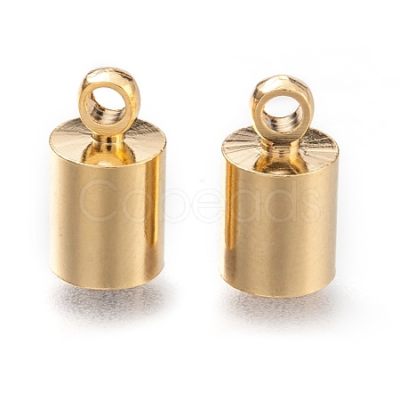 Brass Cord Ends KK-H759-41F-G-1