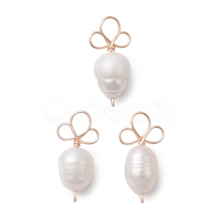 Shell Pearl Copper Wire Wrapped Carrot Pendants X1-PALLOY-TA00182-1