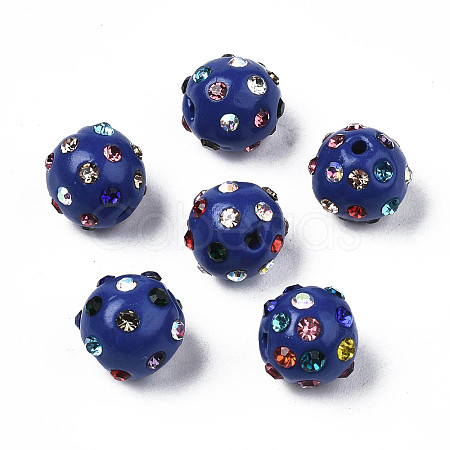 Polymer Clay Rhinestone Beads RB-T017-31A-A-1