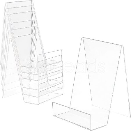 Acrylic Book Displays Stand ODIS-WH0009-01-1