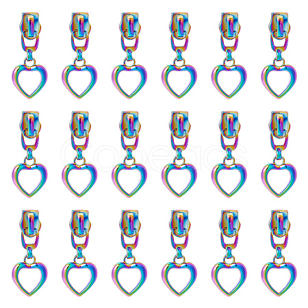18Pcs Zinc Alloy Zipper Puller FIND-HY0002-77-1