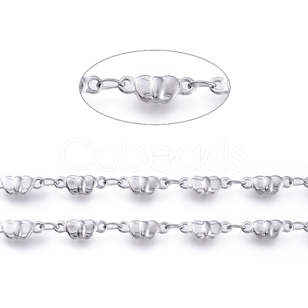 Tarnish Resistant 304 Stainless Steel Link Chains CHS-G014-16P-1