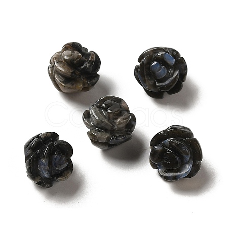 Natural Glaucophane Carved Flower Scattered Beads G-O156-B-30-1