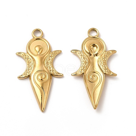 Ion Plating(IP) 304 Stainless Steel Pendants STAS-A070-33G-1