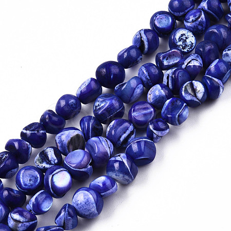 Natural Trochid Shell/Trochus Shell Beads Strands SSHEL-N032-48-A02-1