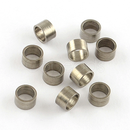 Tarnish Resistant Large Hole 201 Stainless Steel Spacer Beads STAS-S040-05-1