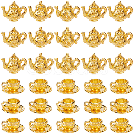 40Pcs 2 Styles Alloy Charms FIND-SC0013-16-1