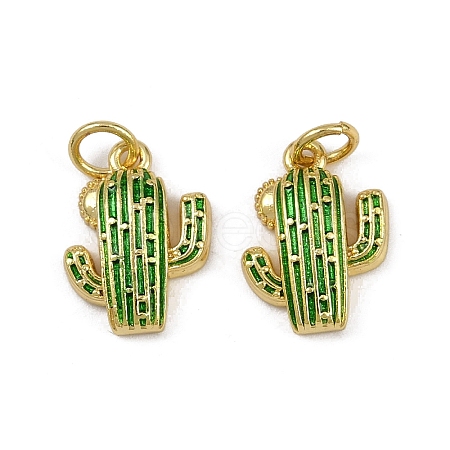 Brass Enamel Charms KK-I358-011G-1