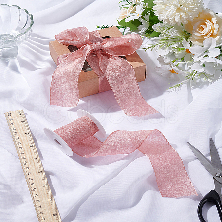 5 Yards Cotton Organza Ribbons SRIB-LP0001-04A-1