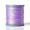 Waxed Polyester Cord, Micro Macrame Cord, Bracelets Making Cord, for Leather Projects, Handcraft, Bookbinding, Flat, Lilac, 0.8x0.2mm, about 164.04 yards(150m)/roll