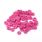 Handmade Polymer Clay Beads, Disc/Flat Round, Heishi Beads, Medium Violet Red, 8x0.5~1mm, Hole: 2mm, about 13000pcs/1000g