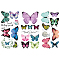 3 Sheets 3 Styles PVC Waterproof Decorative Stickers, Self Adhesive Decals for Furniture Decoration, Butterfly Farm, 300x150mm, 1 sheet/style