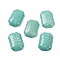 Dyed Synthetic Turquoise Cabochons, Rectangle, 28.5~30x20~21x6~7mm