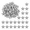 AHADEMAKER 300Pcs Iron Display Decorations, Metal Starfish Ornament, Platinum, 25.5x25x2mm