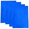 Adhesive Stickers, Seal Stickers, Rectangle, Blue, 168x115x0.1mm, Stickers: 45mm, Package: 215x123x2mm, 6pcs/bag