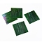 Variety Glass Sheets, Large Cathedral Glass Mosaic Tiles, for Crafts, Dark Green, 105~110x105~110x2.5mm