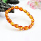 Oval Natural Amber Stretch Bracelets for Women, Inner Diameter: 2 inch(5cm)