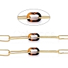 Handmade Brass Paperclip Chains CHC-H102-09G-2
