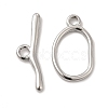 Non-Tarnish 304 Stainless Steel Toggle Clasps STAS-F290-06P-1