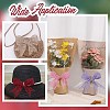 28Pcs 7 Colors Burlap Bowknot Ornament Accessories HJEW-AR00010-5