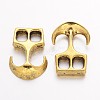 Tibetan Style Alloy Hook Clasps TIBEP-35682-AG-NR-2