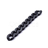 Handmade Opaque Acrylic Curb Chains AJEW-JB00564-02-3