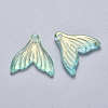 Transparent Spray Painted Glass Pendants X-GLAA-S190-009A-03-2