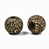 Painted Natural Wood Beads WOOD-T021-53A-04-2