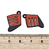 Spray Painted Alloy Pendants PALLOY-S194-01C-EB-3