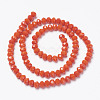 Opaque Solid Color Glass Beads Strands EGLA-A034-P3mm-D03-2