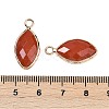 Natural Red Jasper Faceted Pendants G-G193-01G-02-3