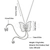 Bohemian Style 304 Stainless Steel with Acrylic Lariat Necklaces for Women FS-WG34D78-06-1
