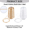 2 Rolls 2 Colors Polyester Sparkle Sequin Yarn OCOR-CY0002-52B-2