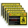 Waterproof PVC Warning Sign Stickers DIY-WH0237-022-1