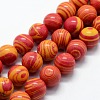Synthetic Malachite Beads Strands G-I199-32-4mm-2