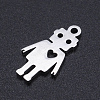 Non-Tarnish 201 Stainless Steel Laser Cut Pendants STAS-S105-T889-1-2