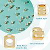 100Pcs Rack Plating Brass Beads KK-GO0001-63-5