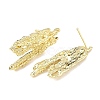 Brass Stud Earring Findings KK-Z106-03G-01-2
