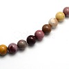 Natural Mookaite Round Beads Strands G-O047-12-6mm-2