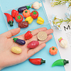 24Pcs 12 Style EPMC Resin Mini Imitation Vegetables Decoration MIMO-FG0001-01-3