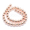 Electroplate Non-magnetic Synthetic Hematite Beads Strands G-L485-02A-LRG-3