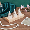 3 Cone Wooden Ring Organizer Holder RDIS-WH0031-02A-03-2