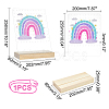 Acrylic & Wood Earring Displays EDIS-WH0016-01-4