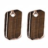 Natural Tiger Eye Pendants G-N0326-61G-2